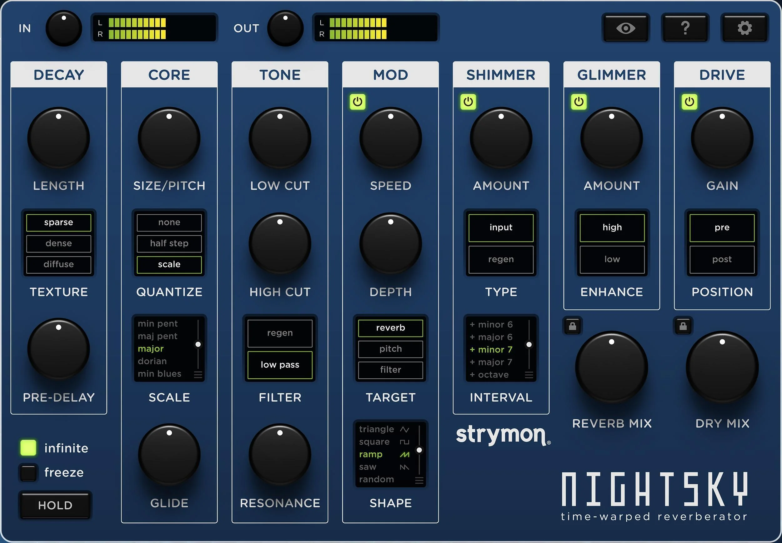 Strymon NightSky 混响插件