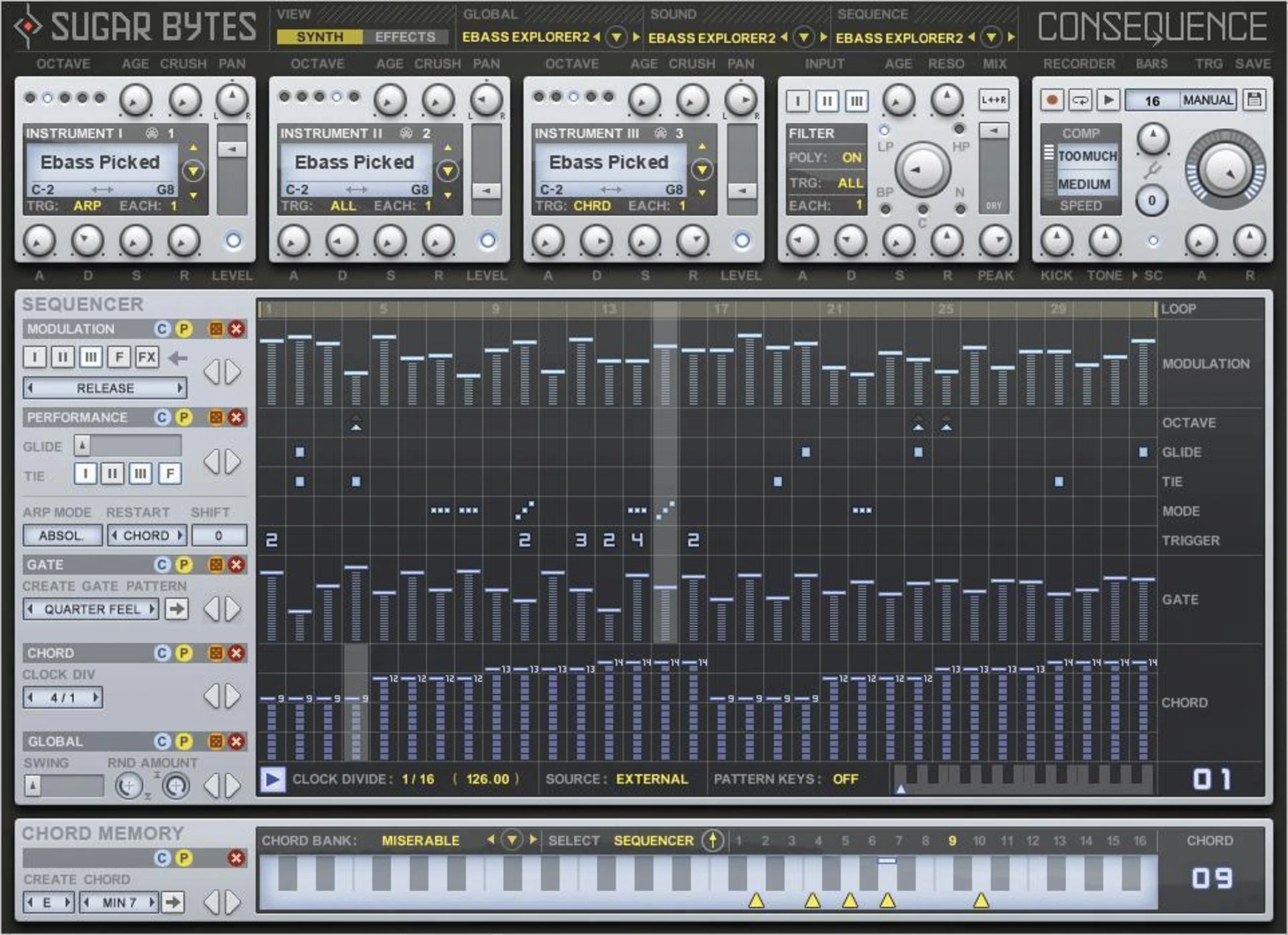 Sugar Bytes Consequence 和弦序列合成器软件