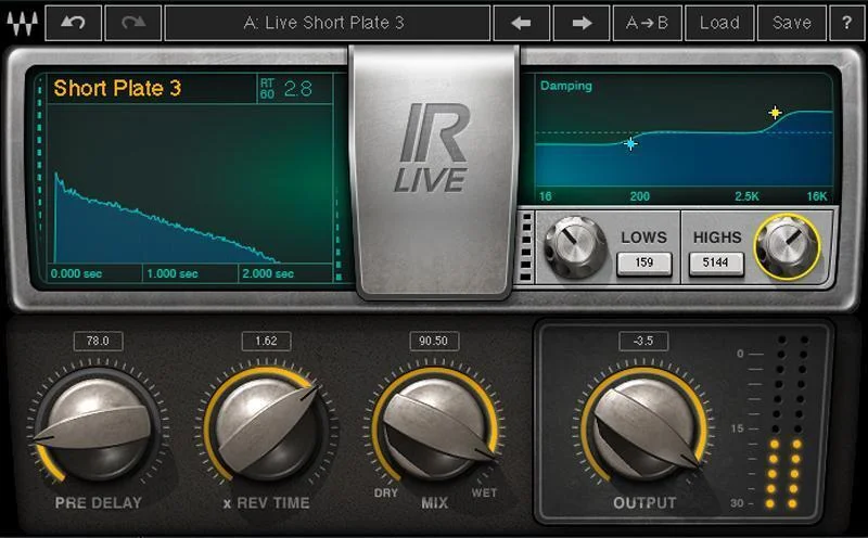 Waves IR-Live 卷积混响插件