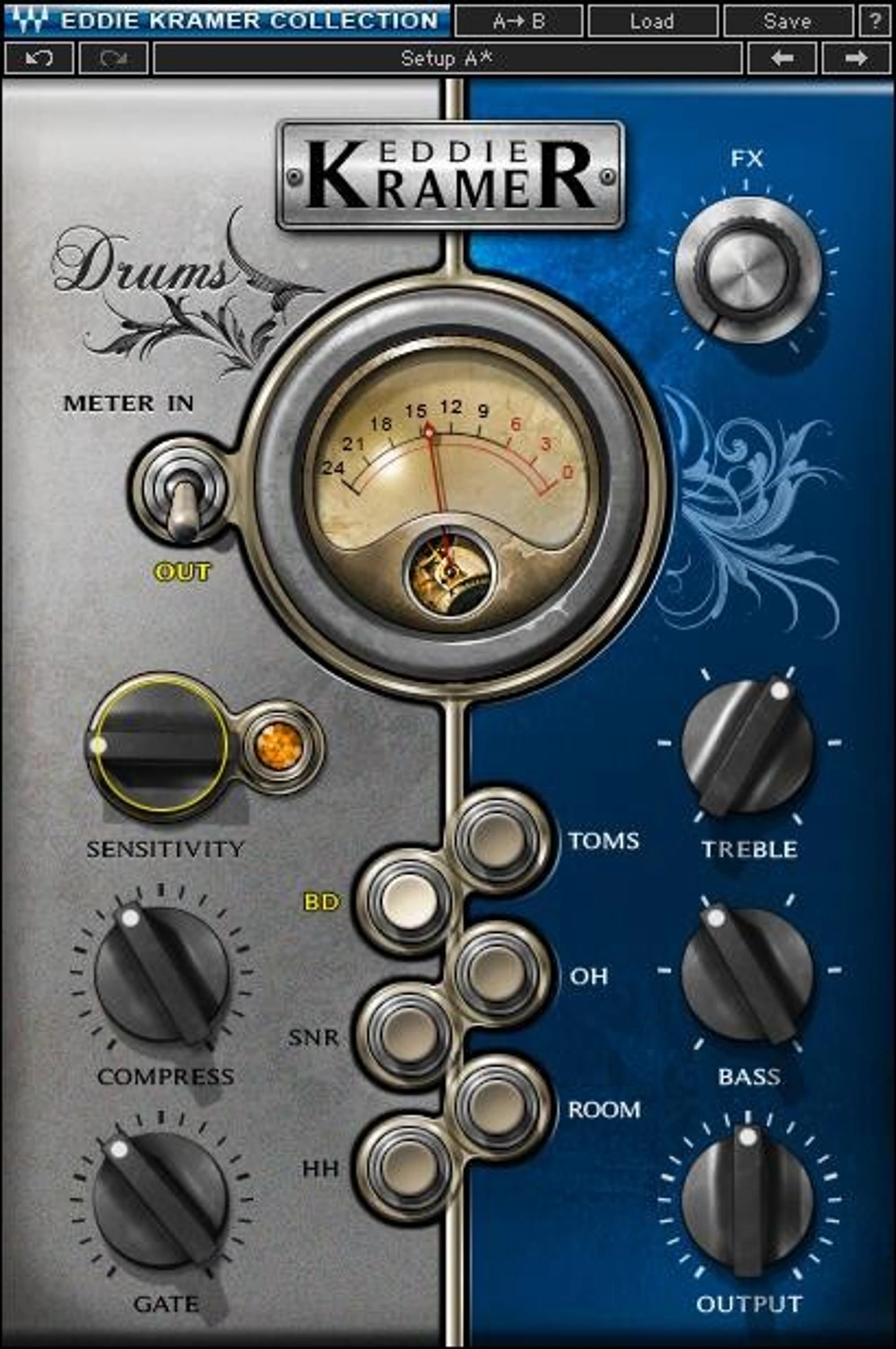 Waves Eddie Kramer 鼓组通道插件