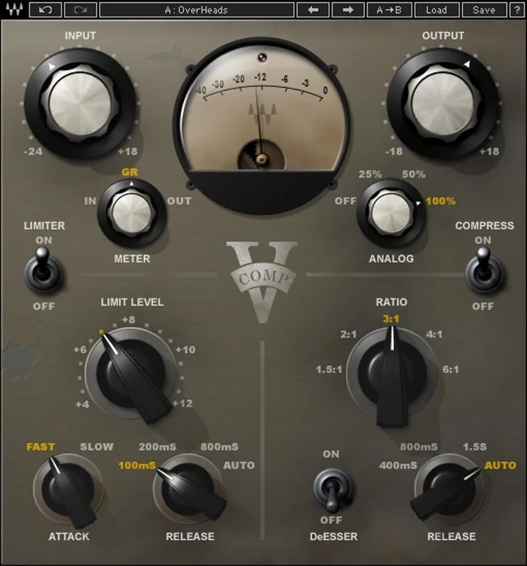 Waves V-Comp 复古压缩器插件