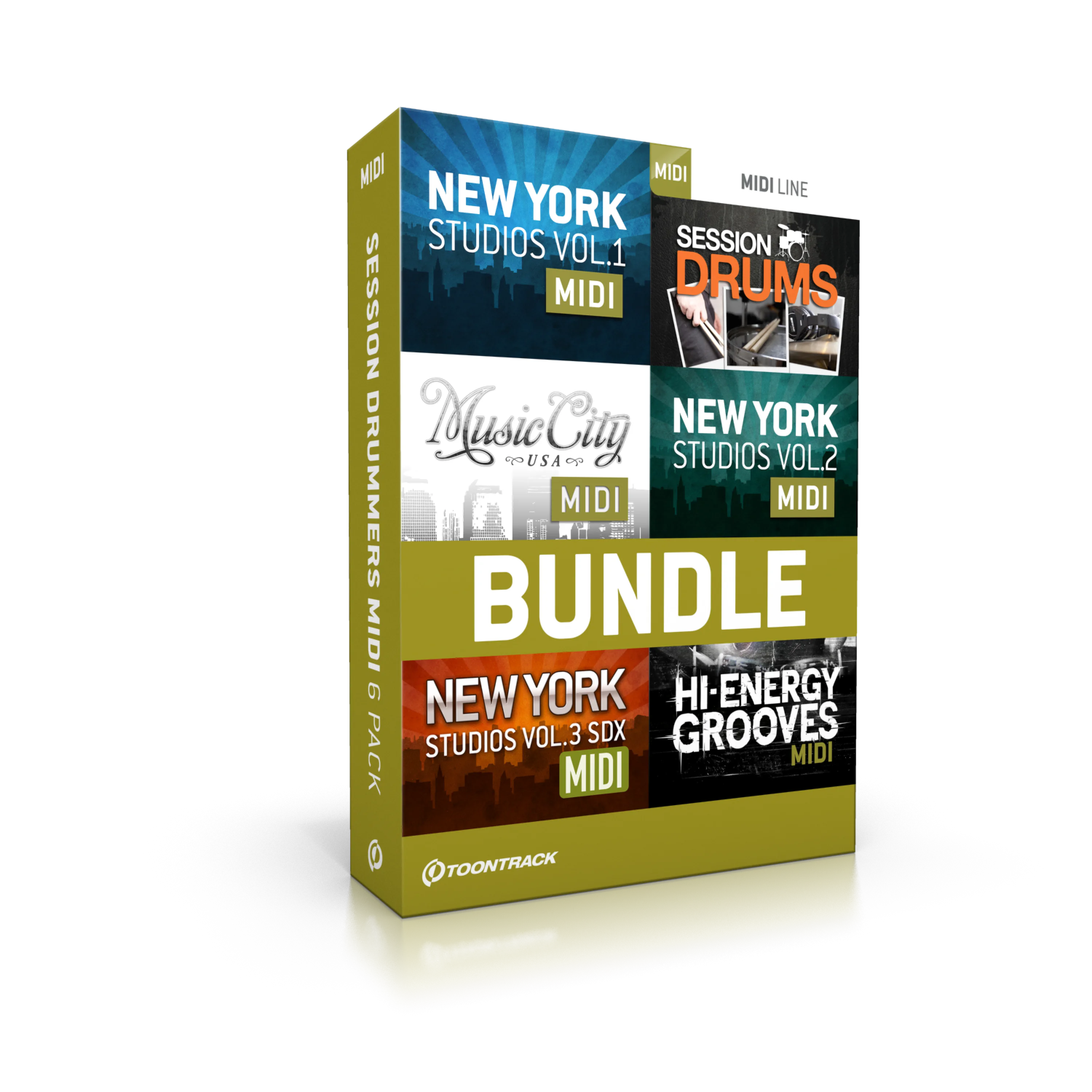 Toontrack Session Drums 鼓 MIDI 六件套