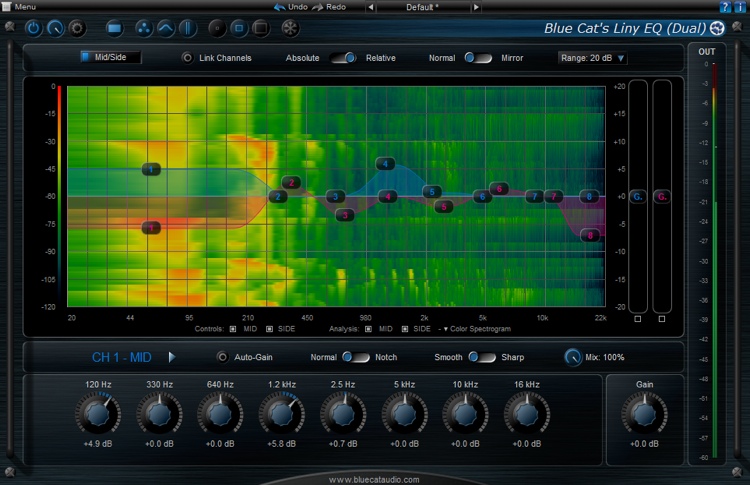 Blue Cat Audio Liny EQ 5 - 线性均衡器插件
