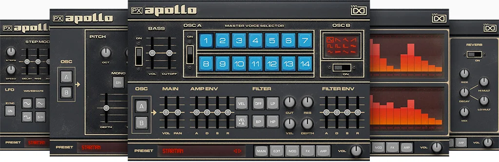 UVI PX Apollo 复古模拟复音合成器软件
