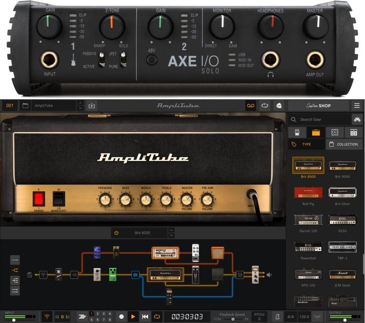 IK Multimedia Axe I/O Solo + AmpliTube 5 套装 - 认证开箱品