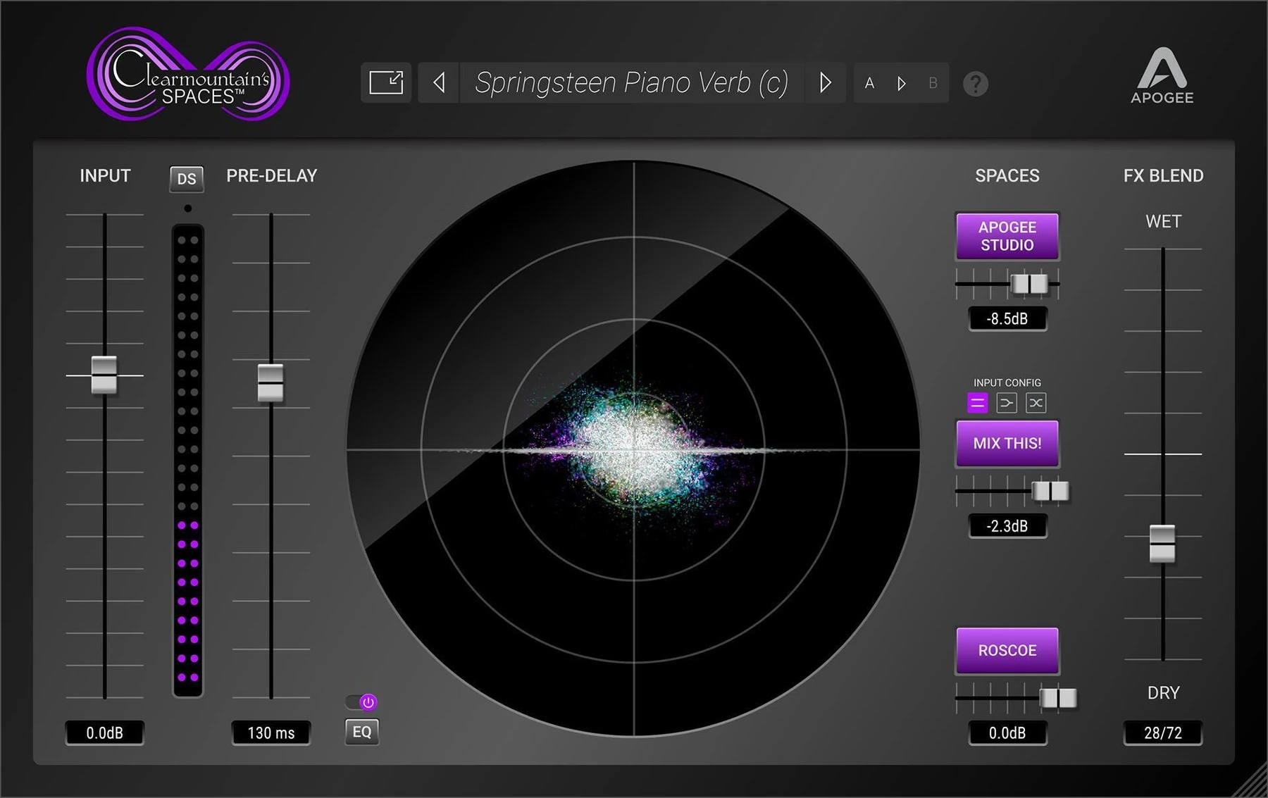 Apogee Clearmountain's Spaces 混响插件