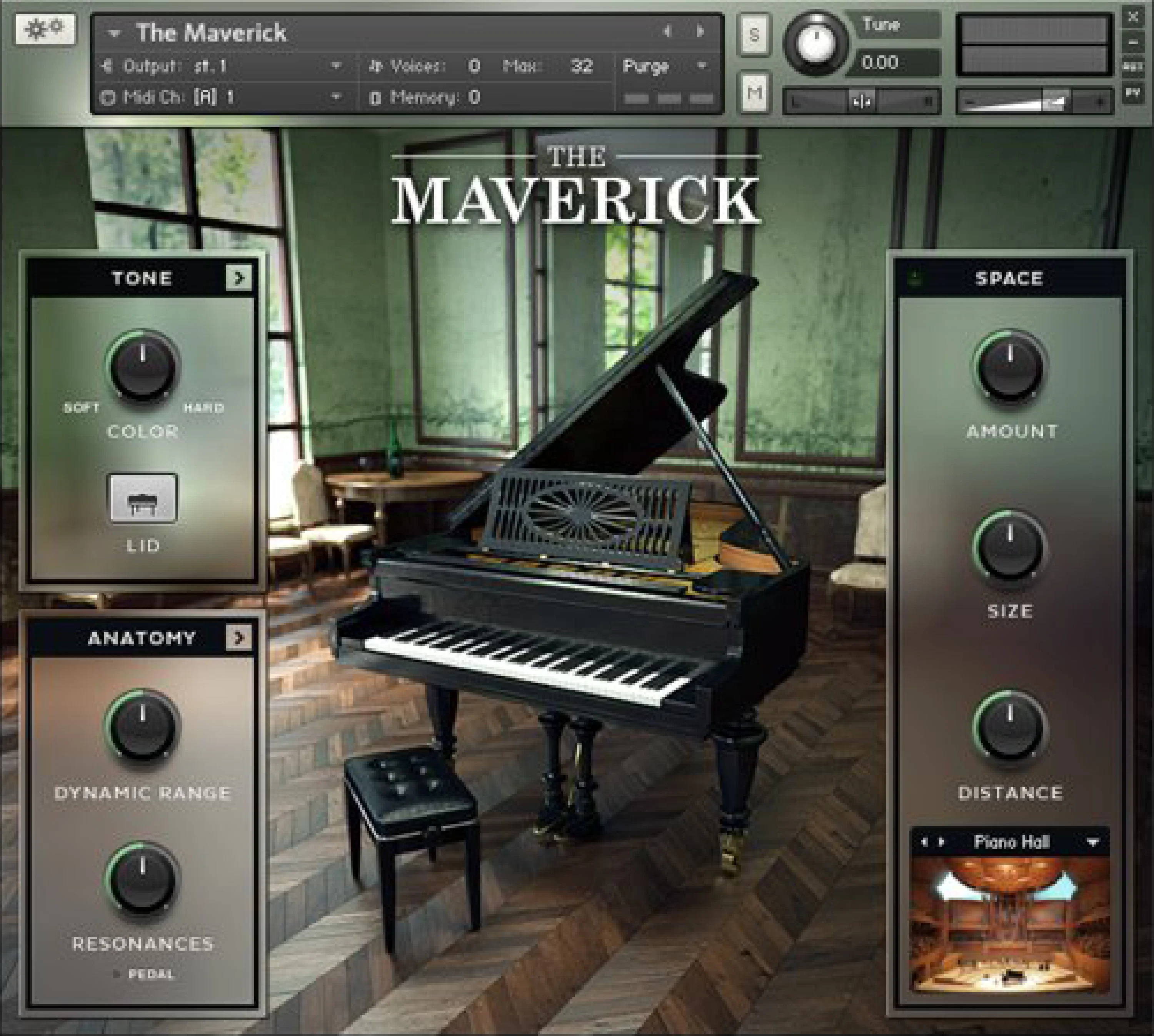 Native Instruments The Maverick 复古三角钢琴软件乐器