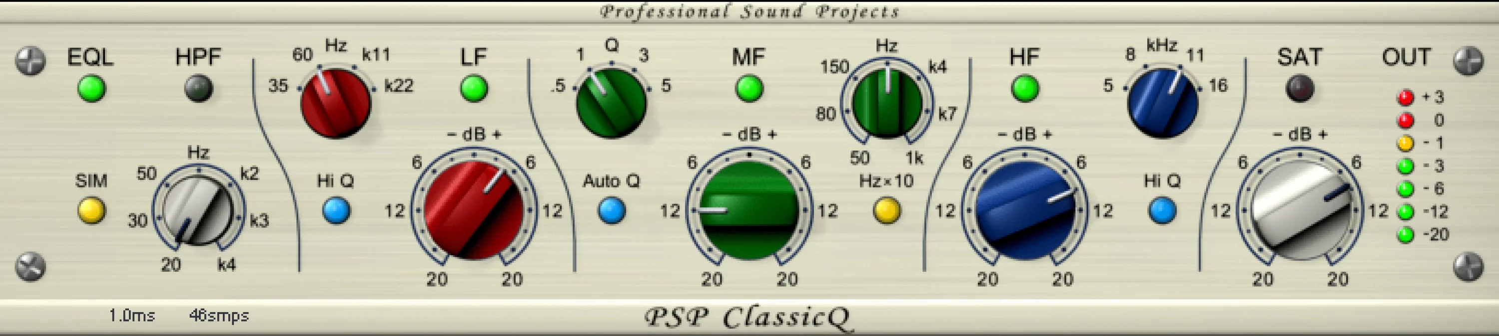 PSP Audioware ClassicQ 英式 EQ 插件