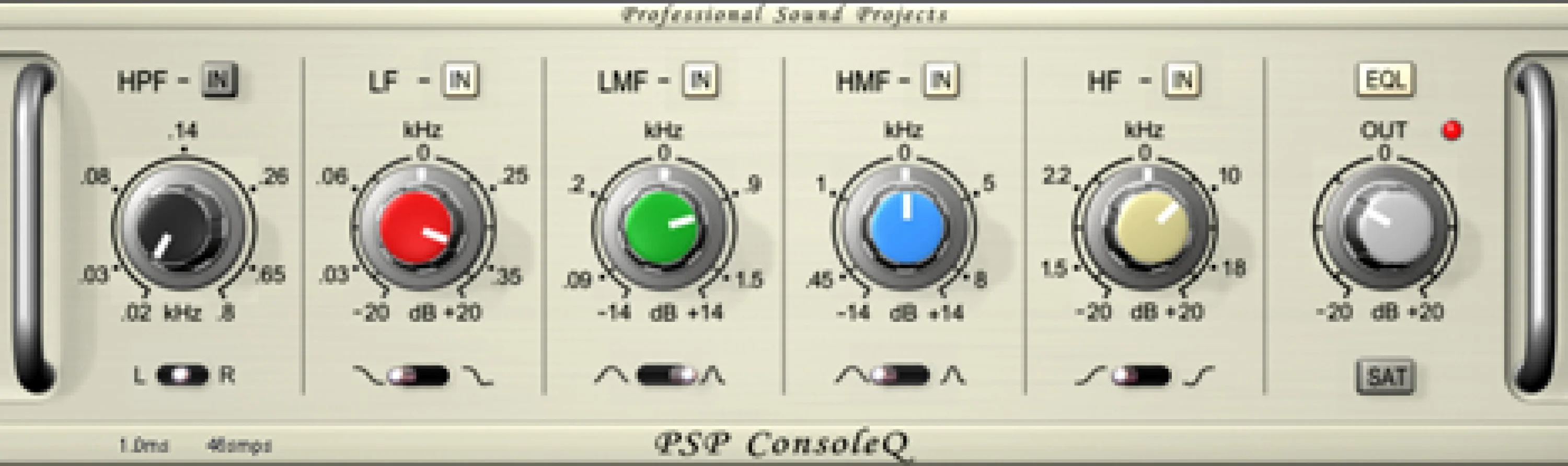 PSP Audioware ConsoleQ 英式调音台 EQ 插件