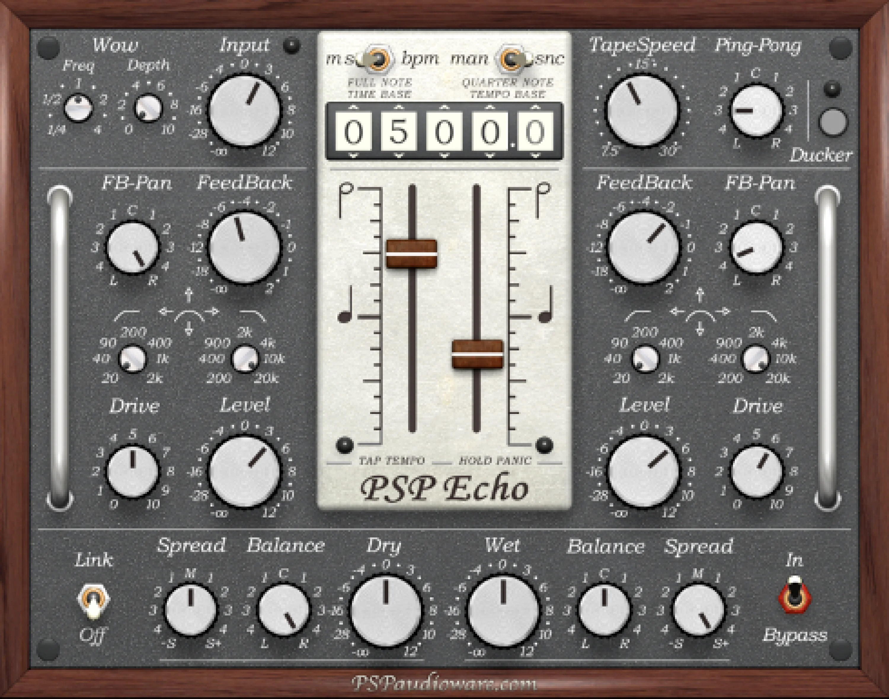 PSP Audioware Echo 磁带延迟插件