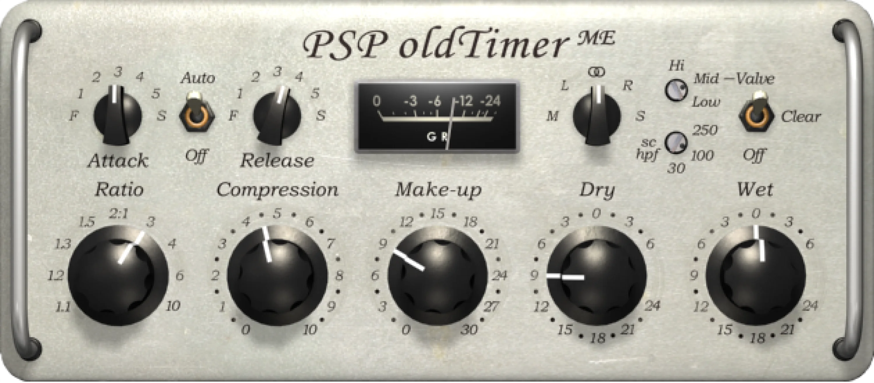 PSP Audioware oldTimer ME 复古风格多段压缩器插件