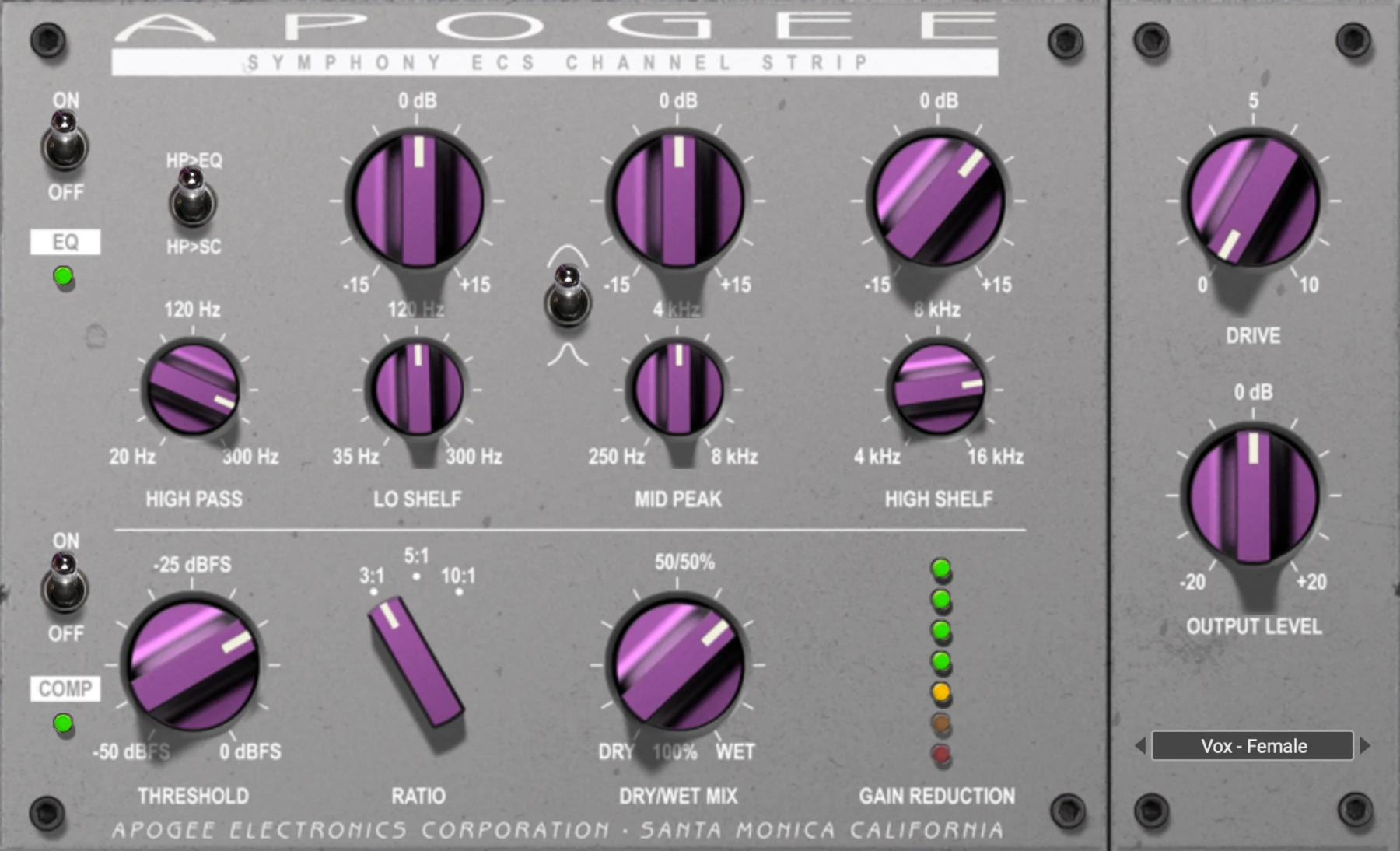 Apogee Symphony ECS 通道条插件