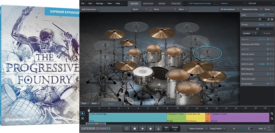 Toontrack The Progressive Foundry SDX 音色扩展包