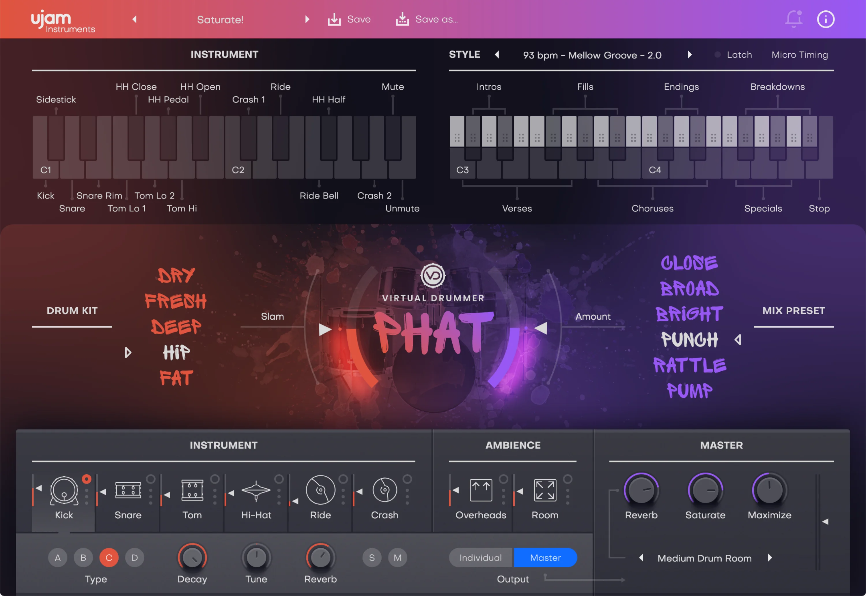 UJAM Virtual Drummer Phat 2 软件
