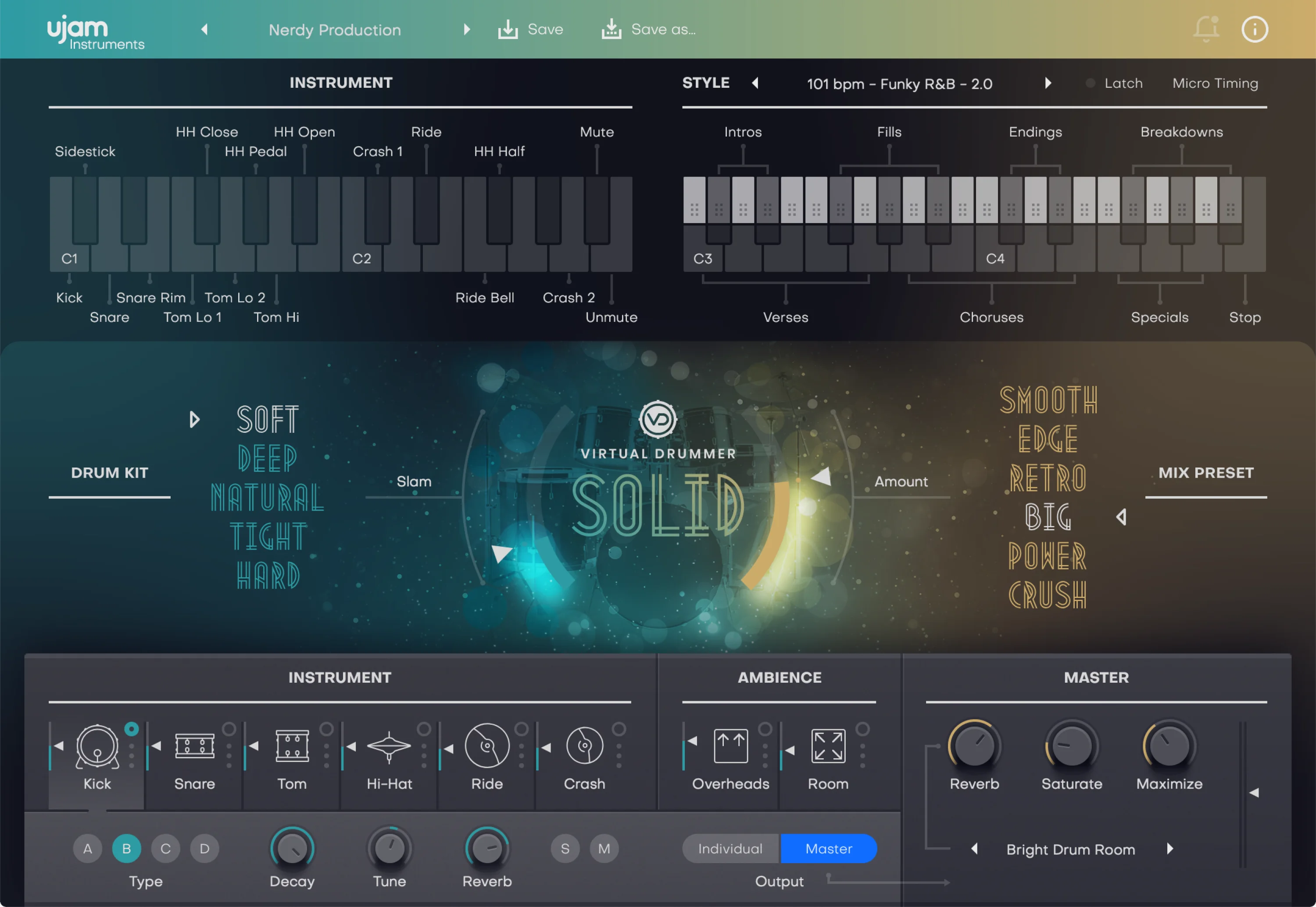 UJAM Virtual Drummer Solid 2 虚拟鼓手软件