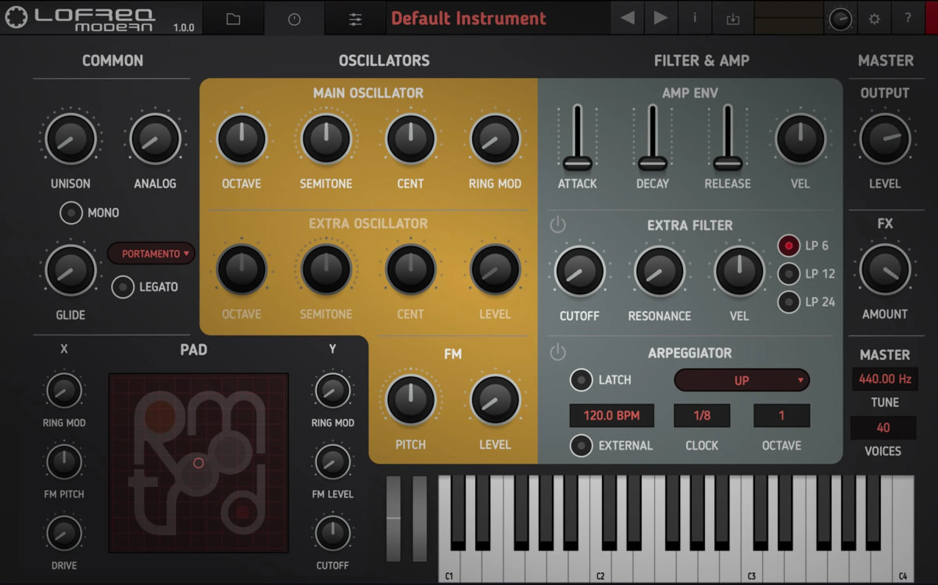 Tracktion LoFreq Modern 虚拟乐器