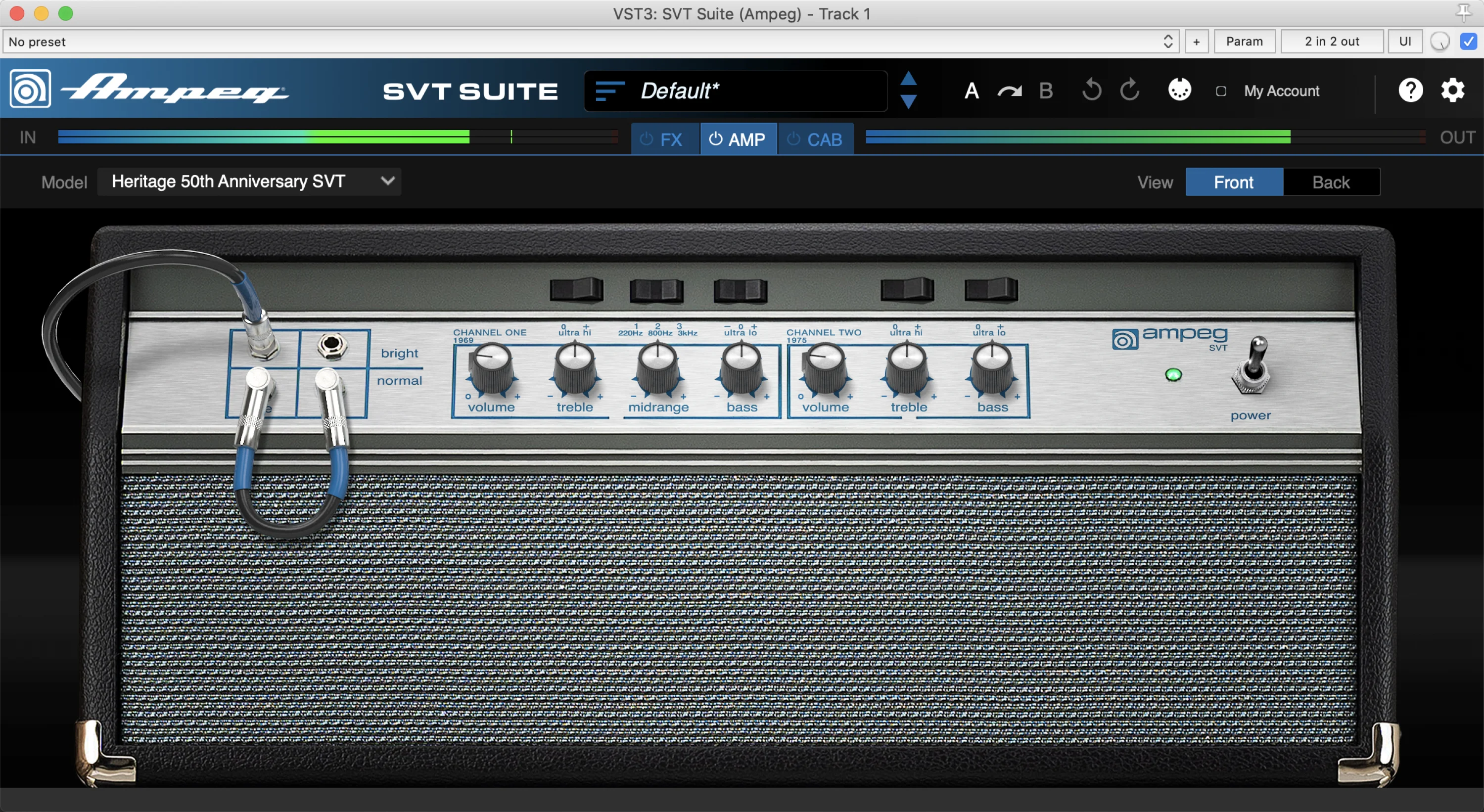 Ampeg SVT Suite 贝斯放大器插件
