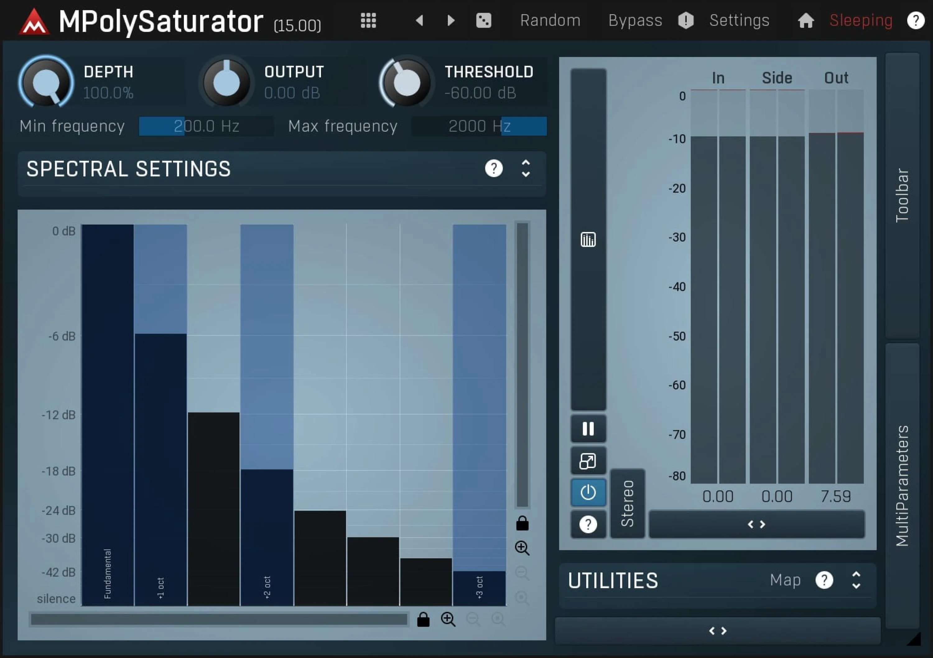 MeldaProduction MPolySaturator 频谱饱和插件