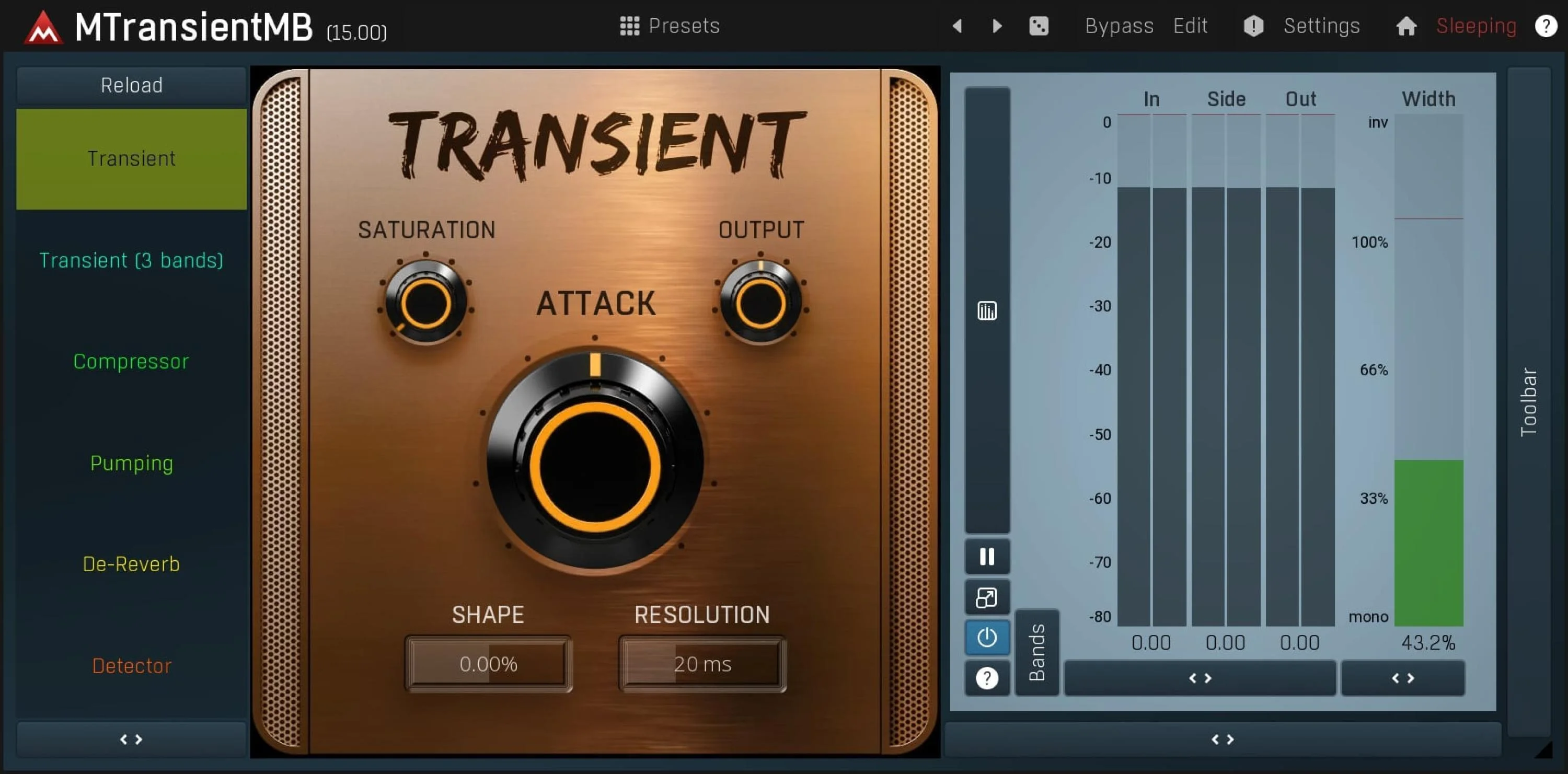 MeldaProduction MTransientMB 瞬态整形器插件