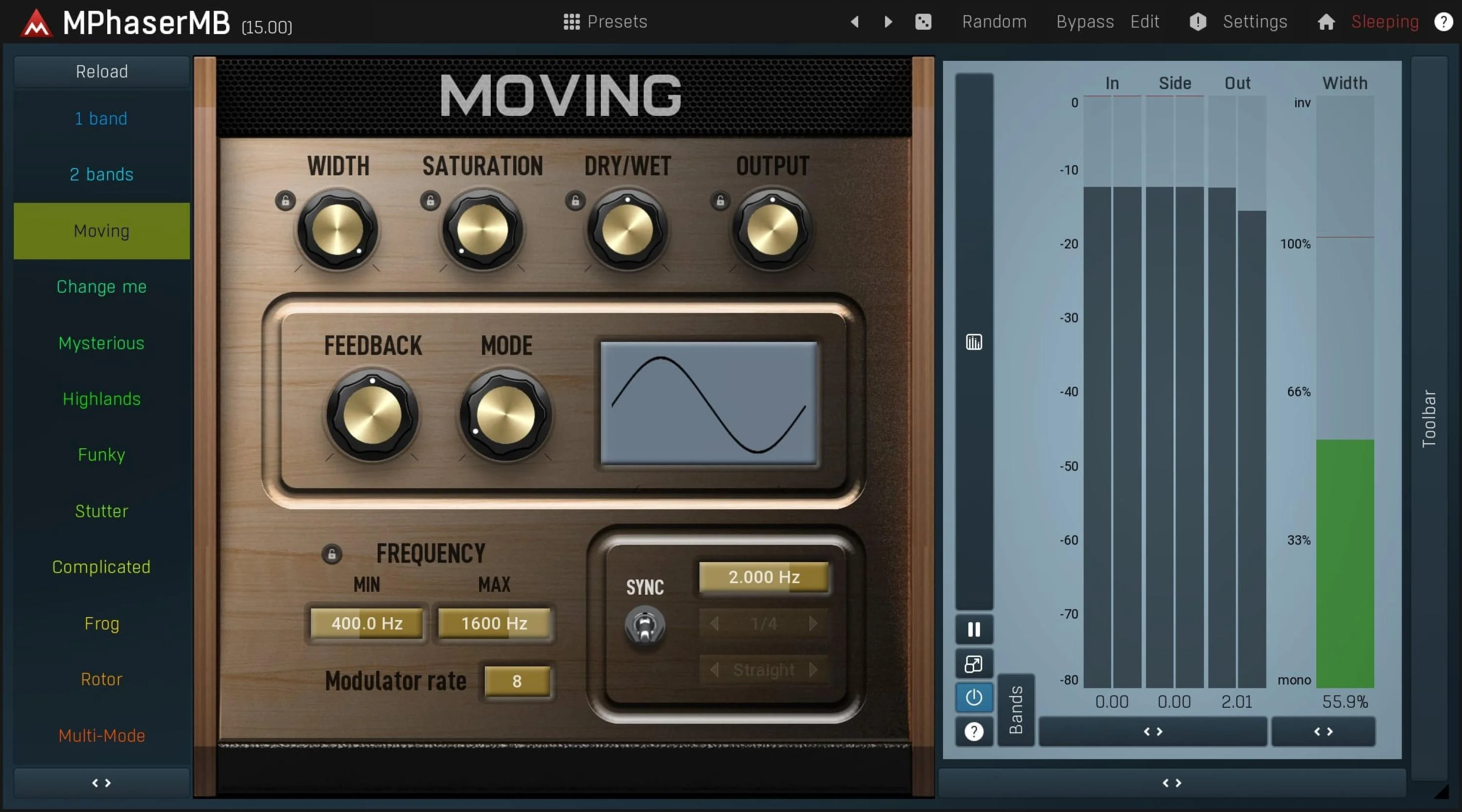 MeldaProduction MPhaserMB 移相器插件