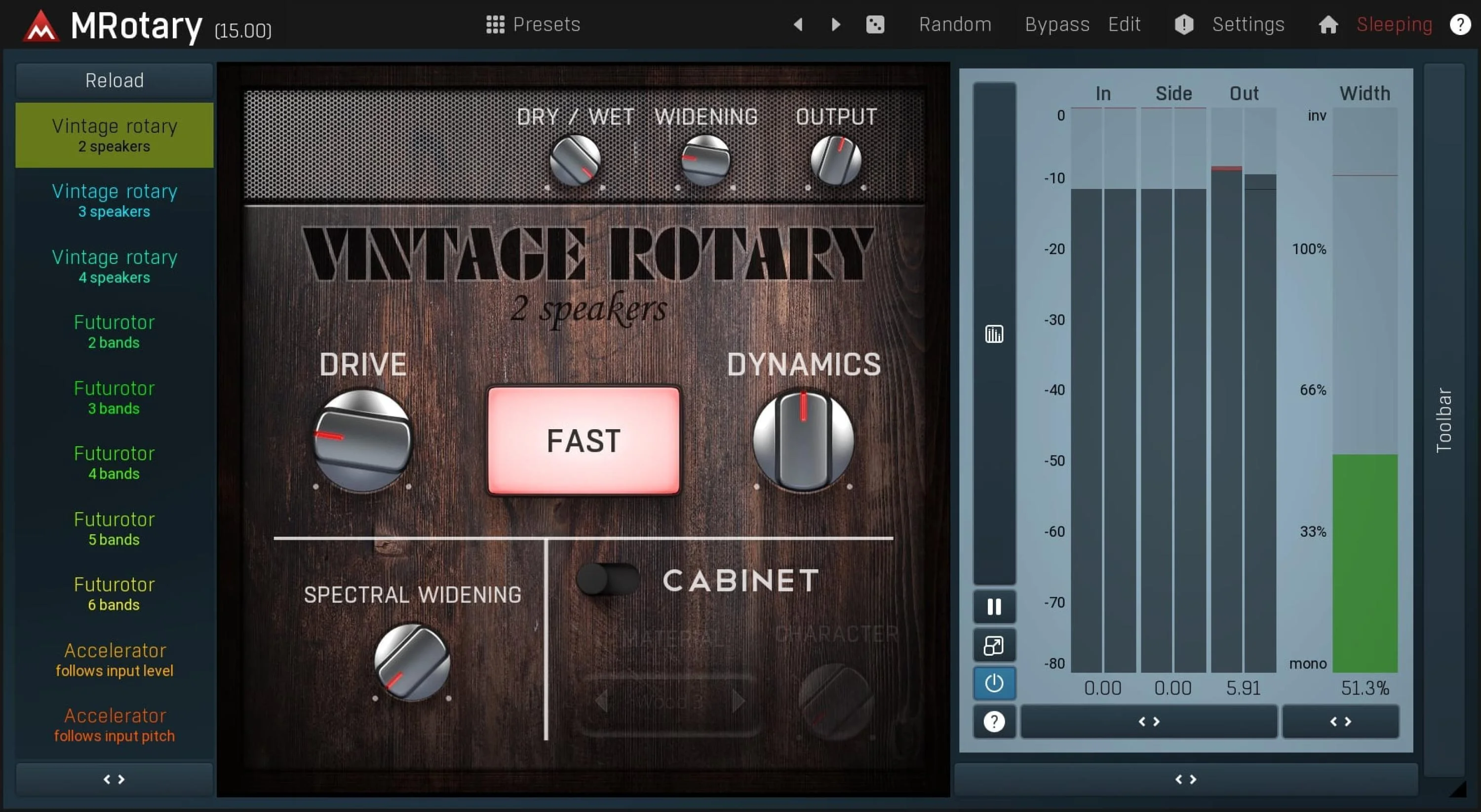 MeldaProduction MRotary 旋转扬声器插件