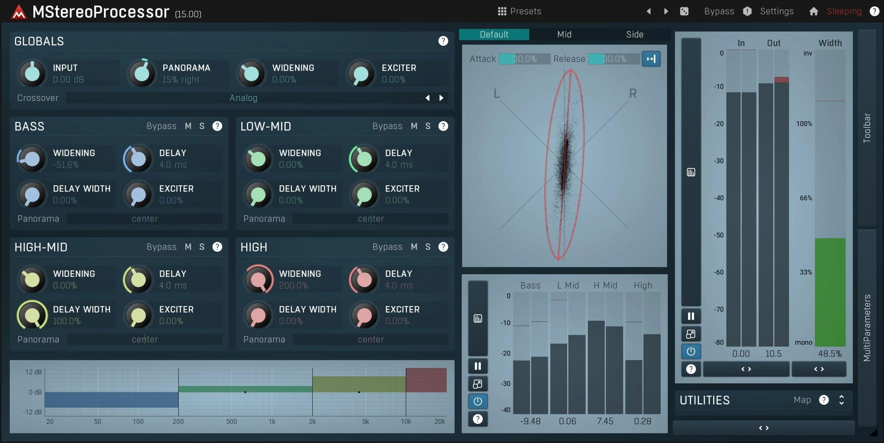 MeldaProduction MStereoProcessor 多频段立体声增强插件