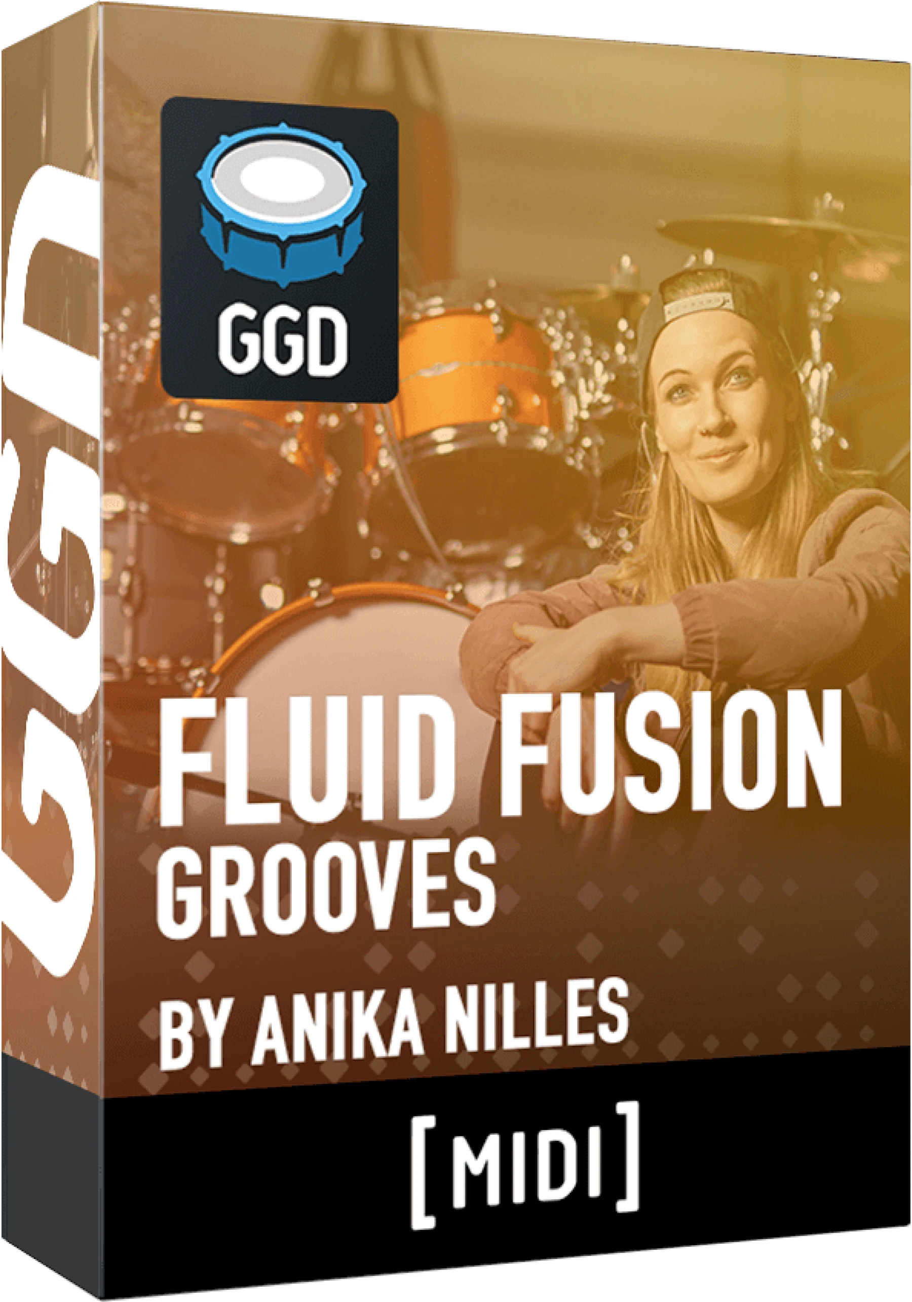 GetGood Drums Anika Nilles 制作的 Fluid Fusion Grooves MIDI 包