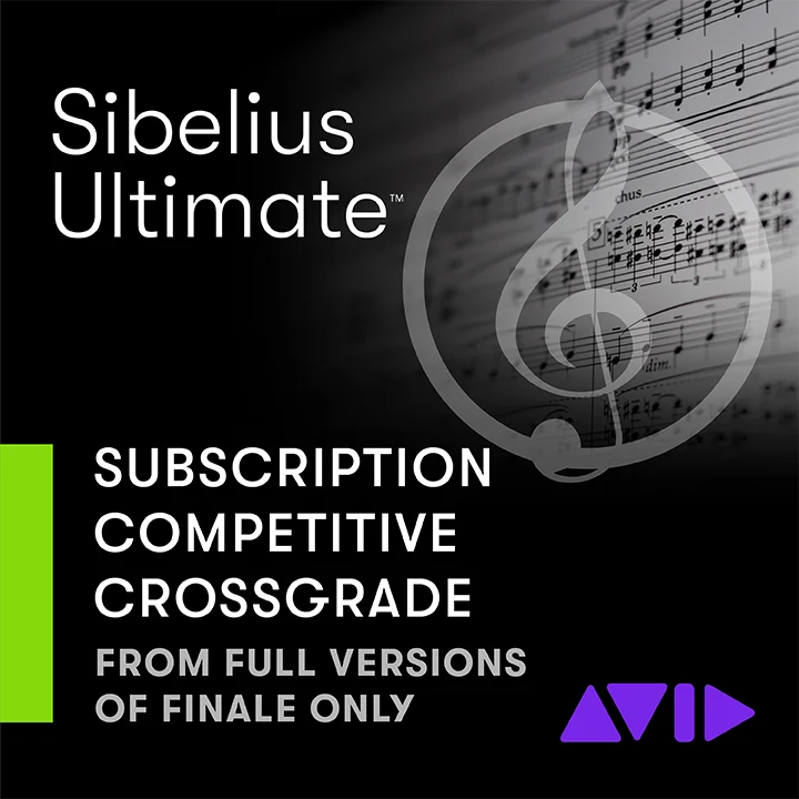 Avid Sibelius Ultimate 1 年订阅交叉升级版（从 Finale 升级）