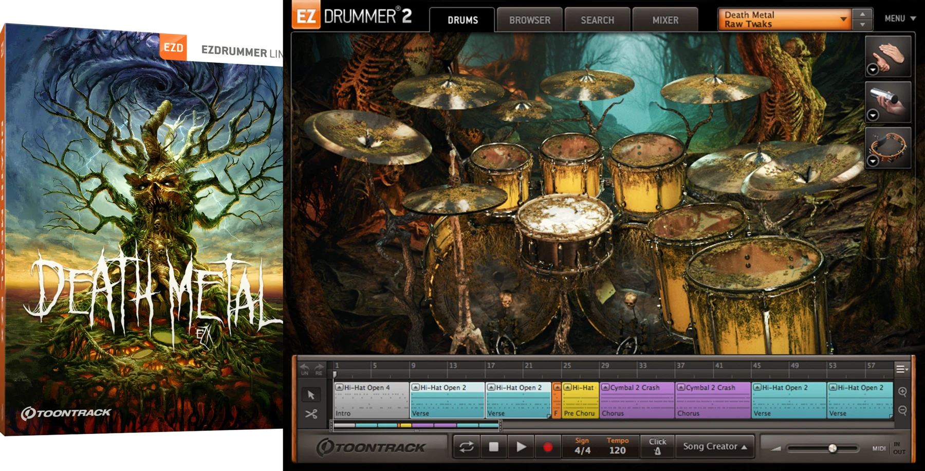 Toontrack Death Metal EZX 音色扩展包