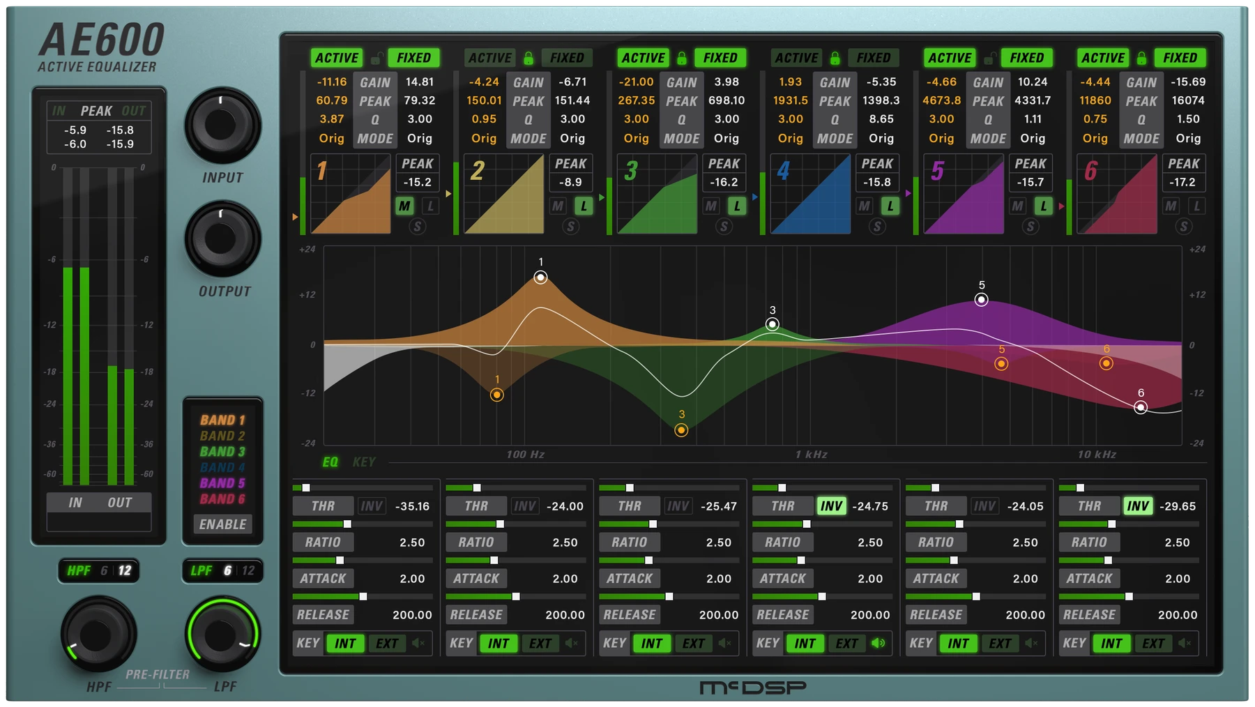 McDSP AE600 主动均衡器 HD v7 插件