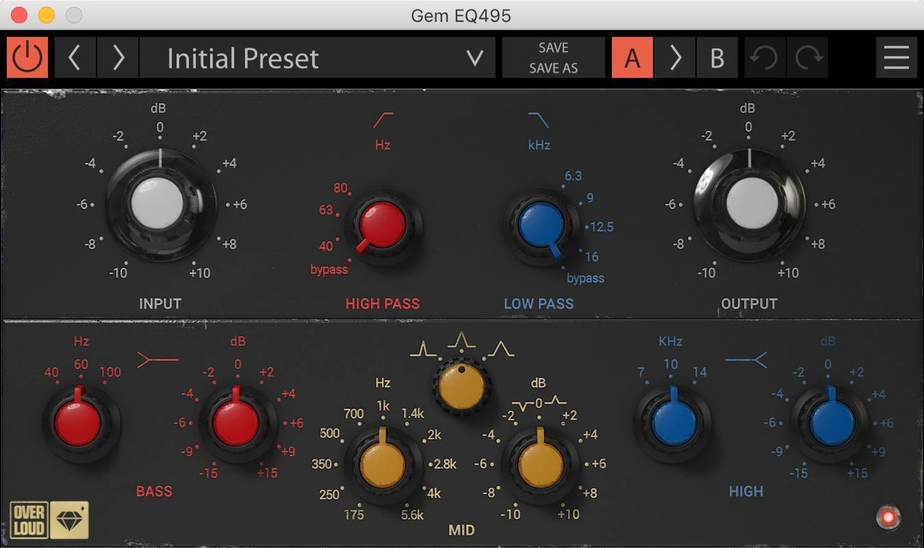 Overloud EQ495 超音乐性均衡器插件