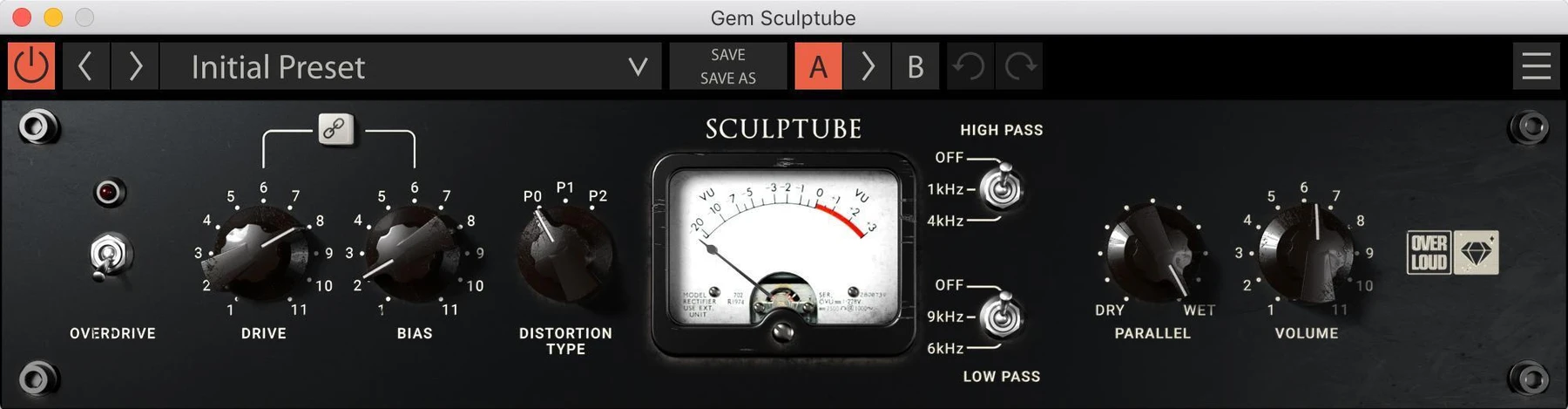 Overloud Sculptube 电子管模拟插件