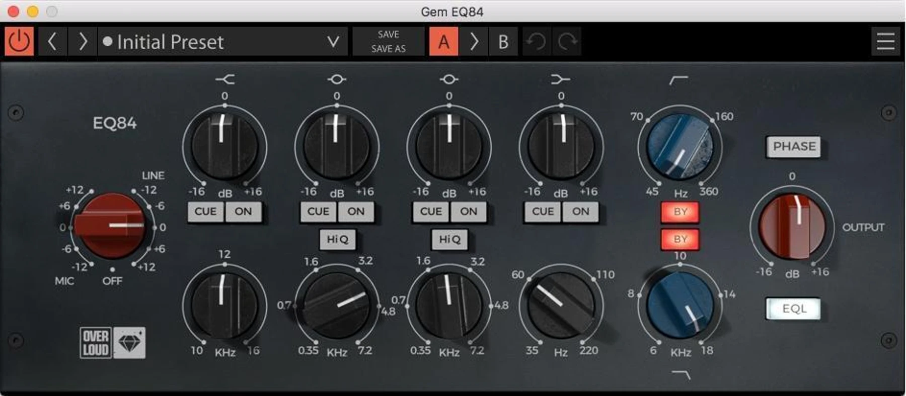 Overloud EQ84 英式均衡器插件