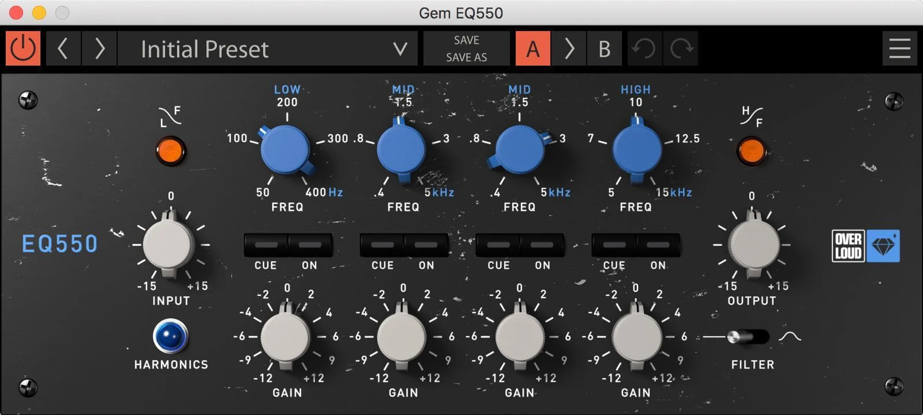 Overloud EQ550 比例Q均衡器插件