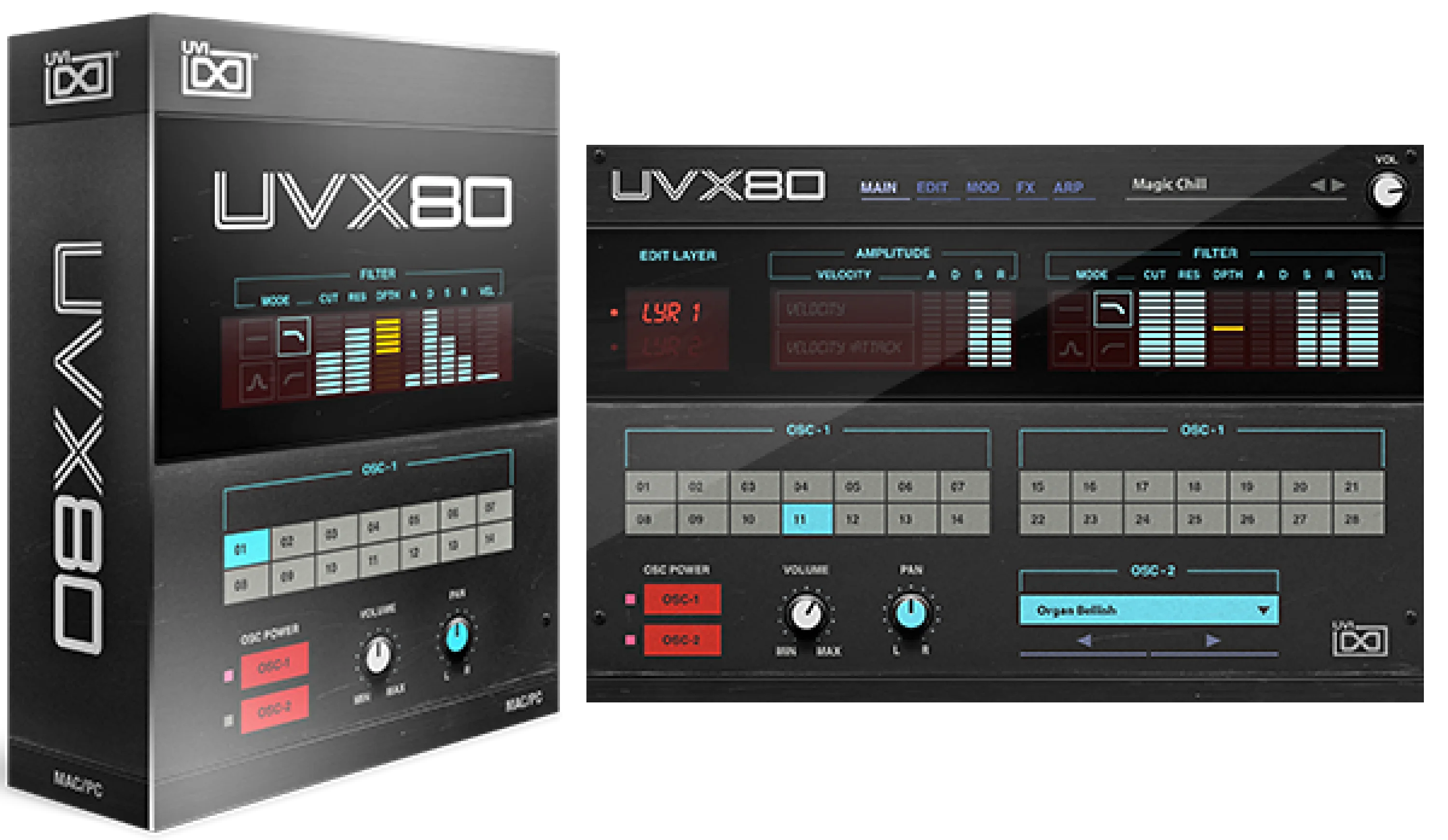 UVI UVX80 模拟合成器软件