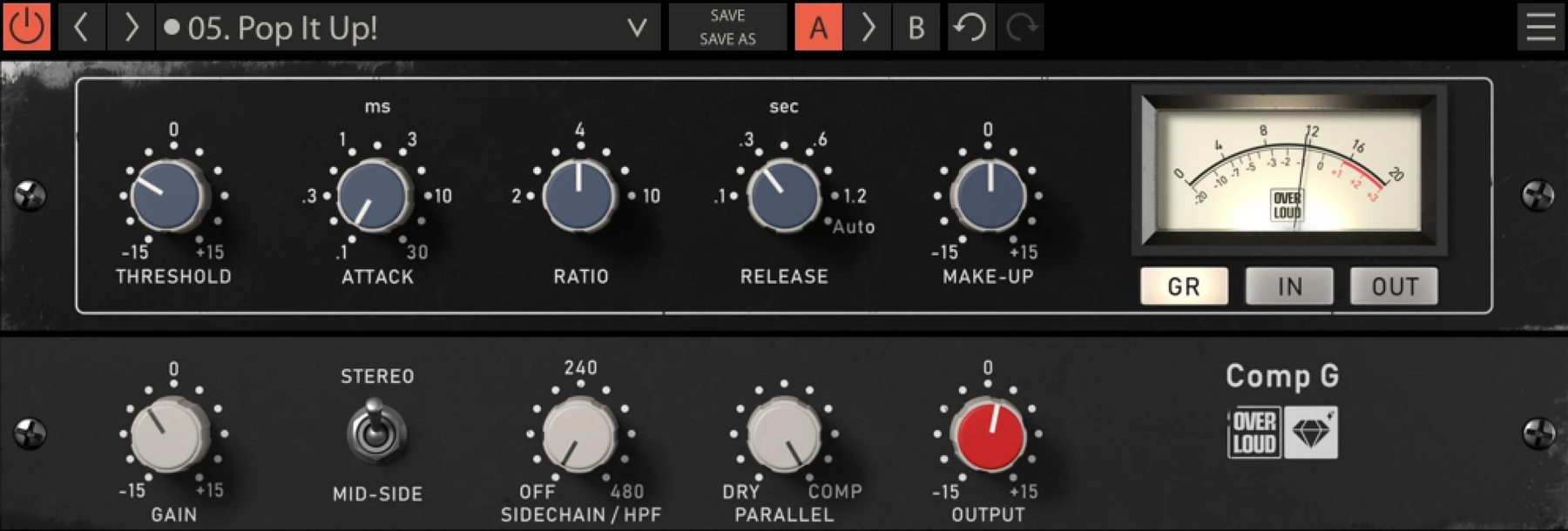 Overloud Comp G VCA 总线压缩器插件