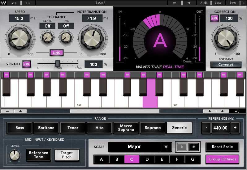Waves Tune Real-Time 实时调音插件