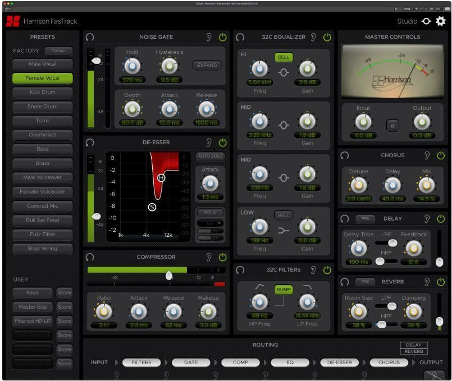 Harrison Audio FasTrack 插件