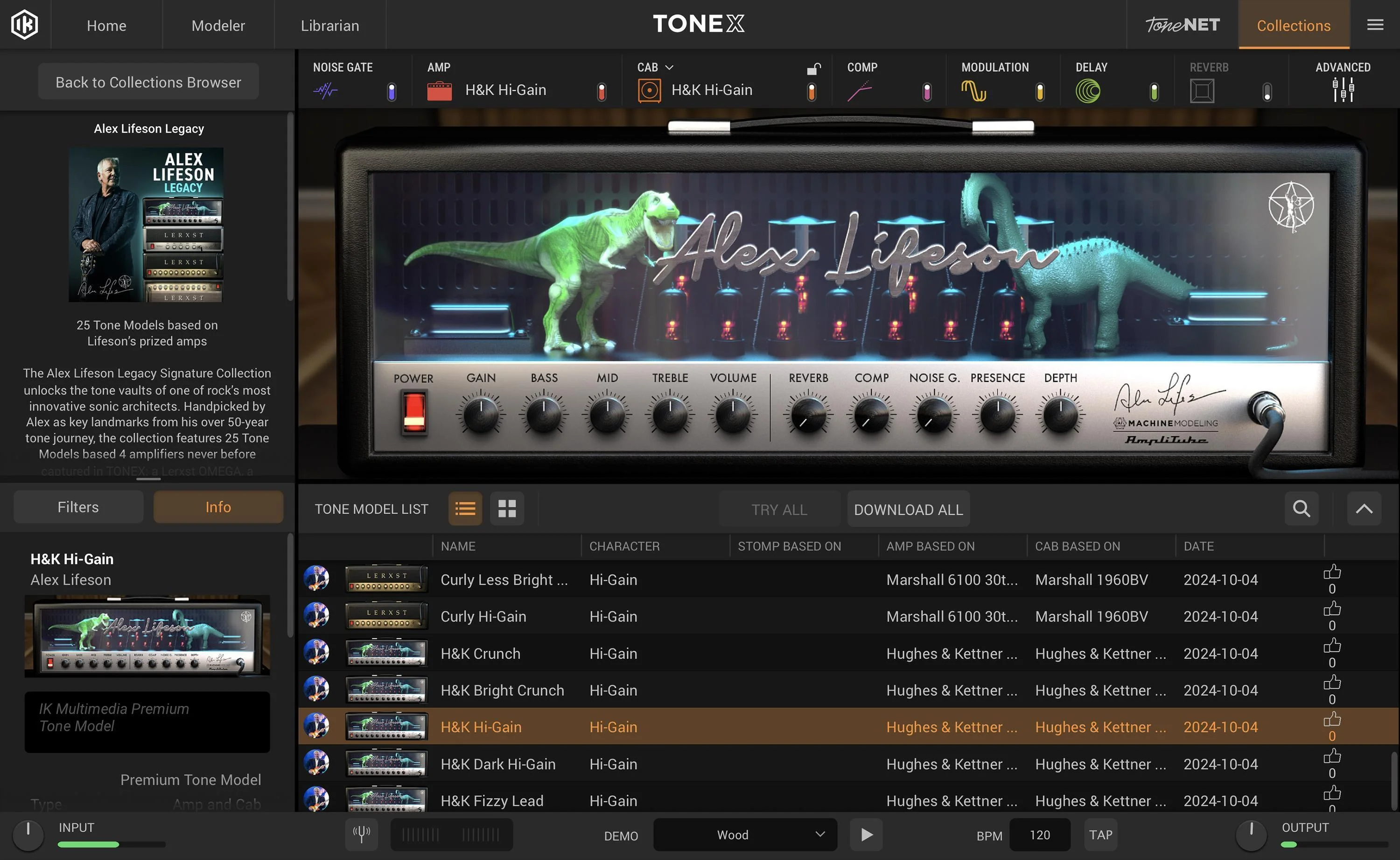 IK Multimedia TONEX Alex Lifeson Legacy 签名收藏集