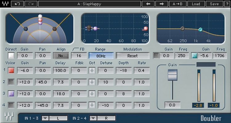Waves Doubler 人声加倍与和声插件
