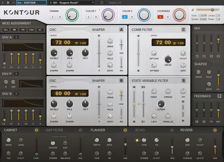 Native Instruments Kontour 合成器插件