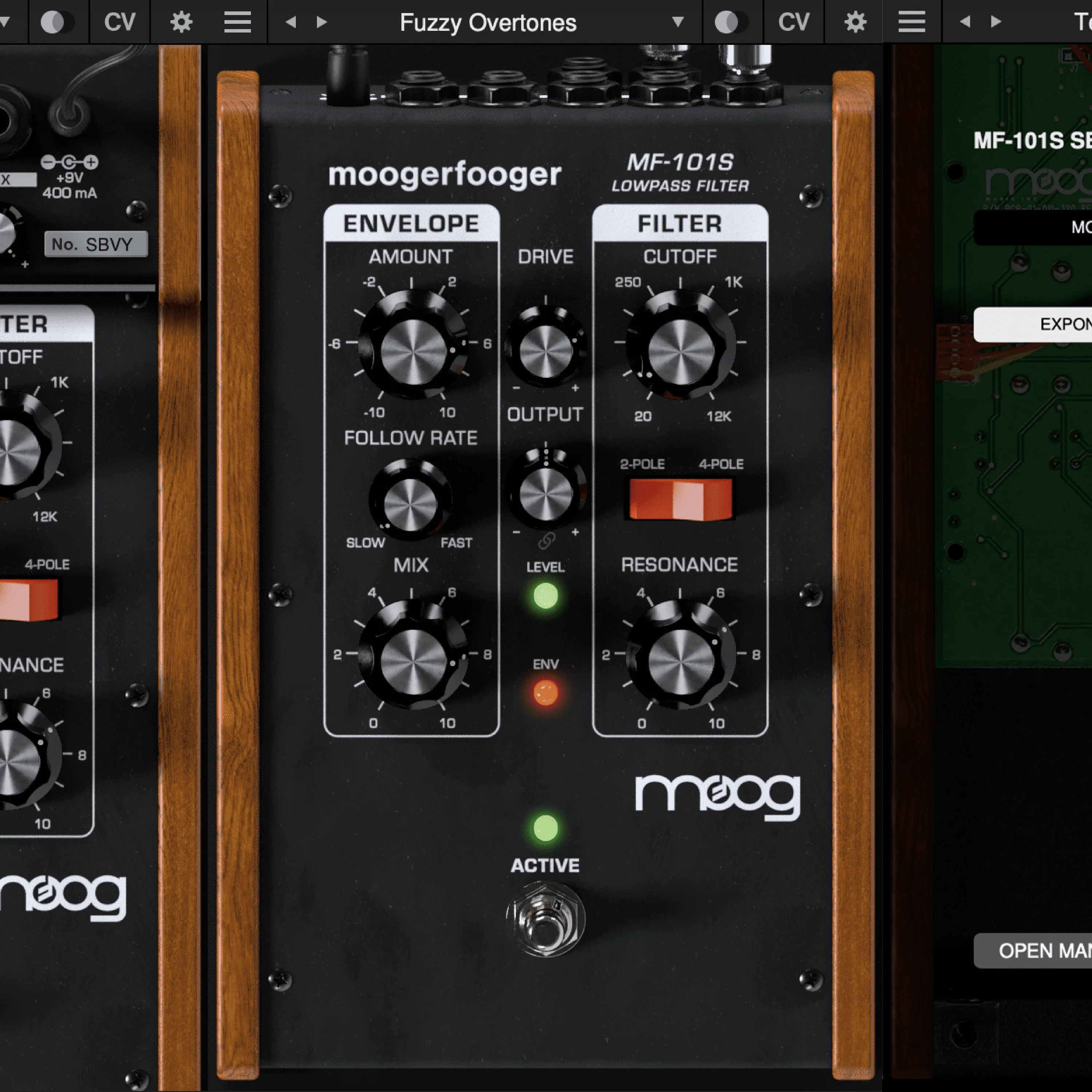 Moog MF-101S 低通滤波器插件