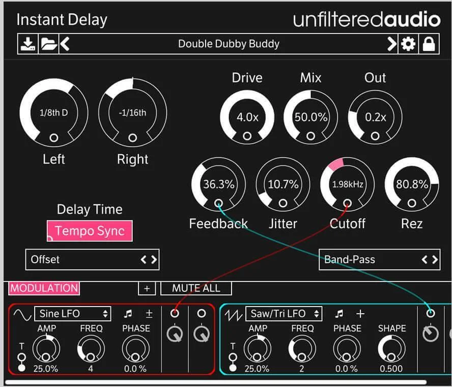 Unfiltered Audio Instant Delay 延迟插件