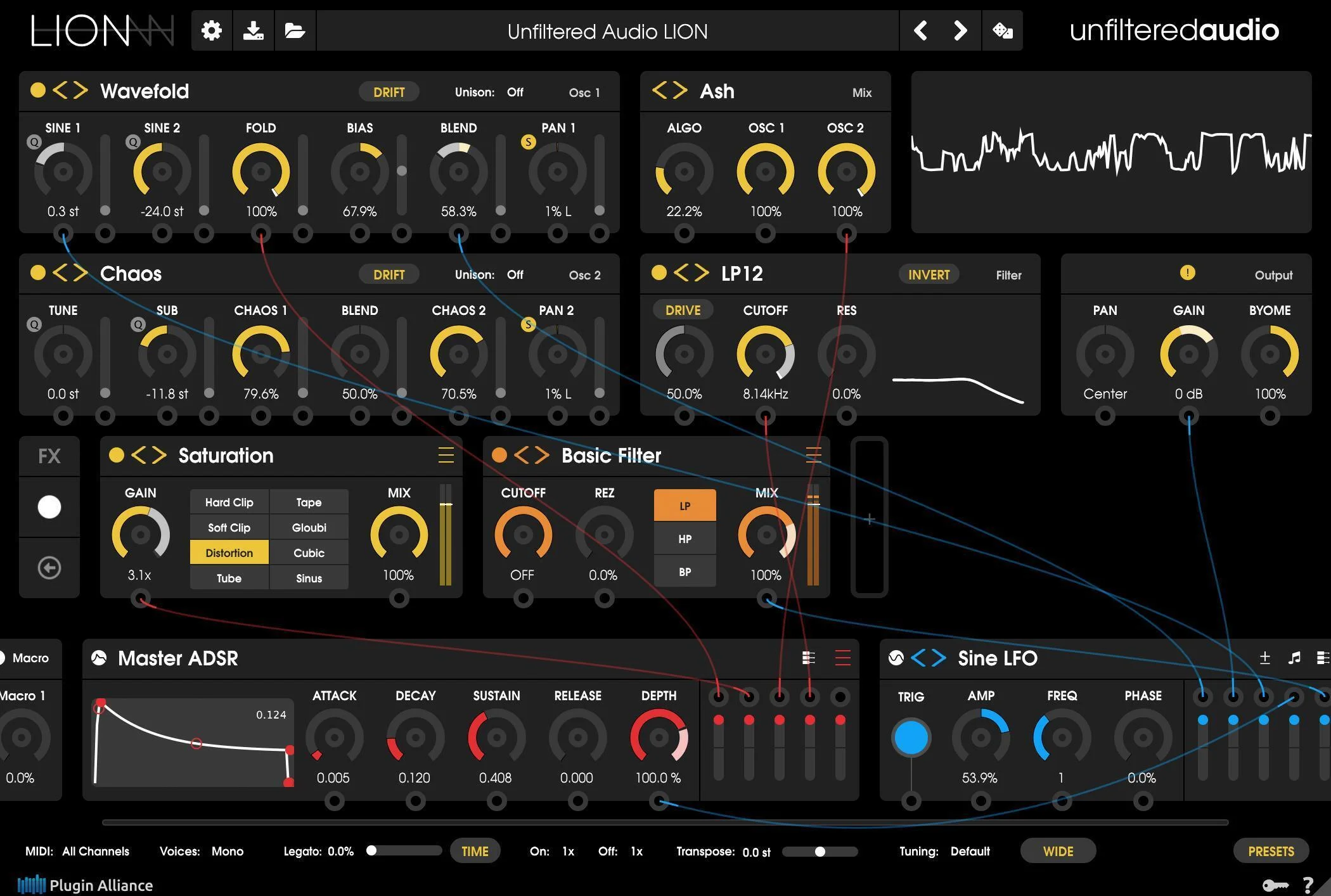 Unfiltered Audio LION 虚拟模拟合成器插件