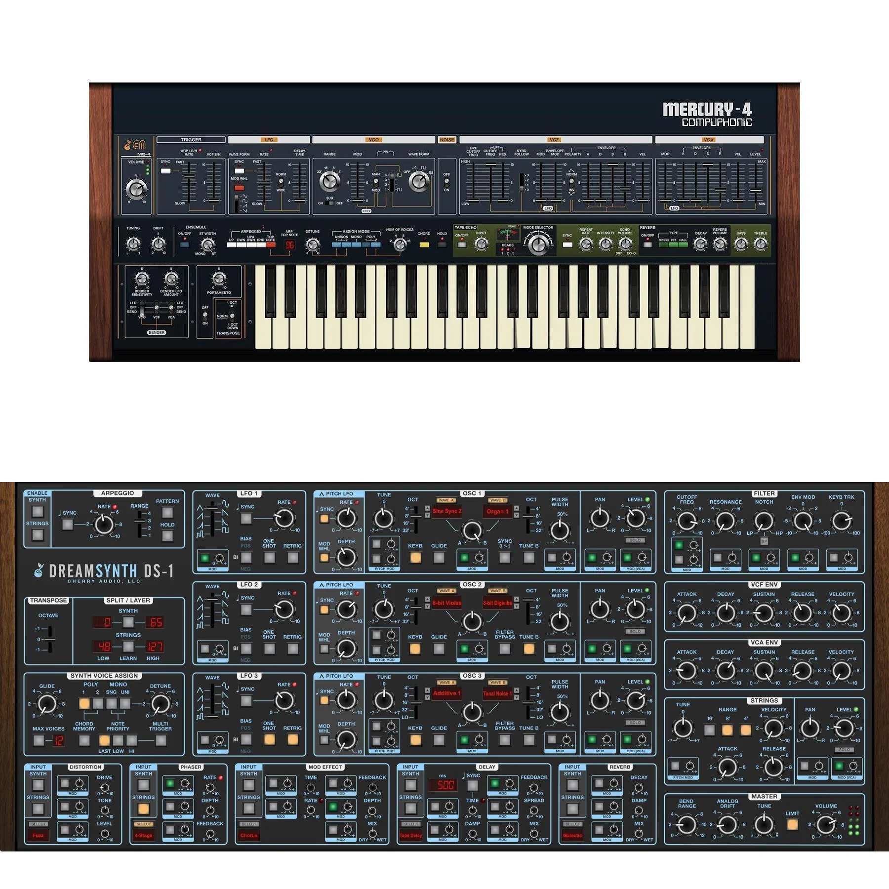 Cherry Audio Mercury-4 与 Dreamsynth 合成器软件乐器套装