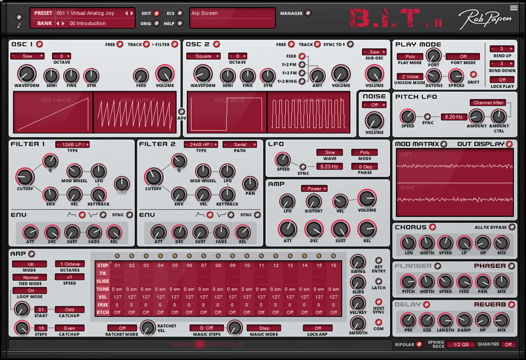 Rob Papen BIT 2 虚拟模拟合成器插件