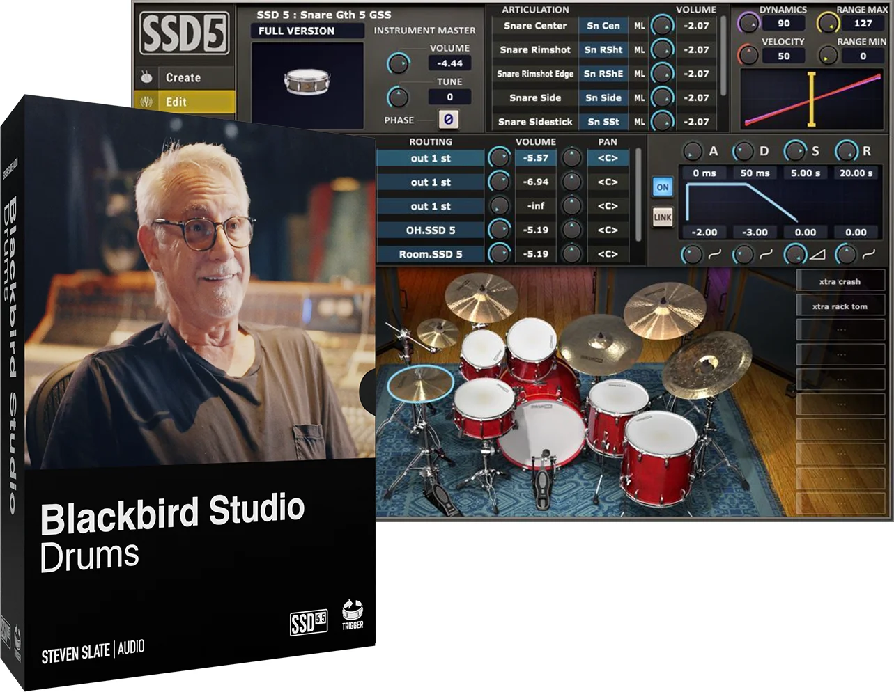 Steven Slate Drums Blackbird Studios Drums 适用于 SSD 的扩展音色包