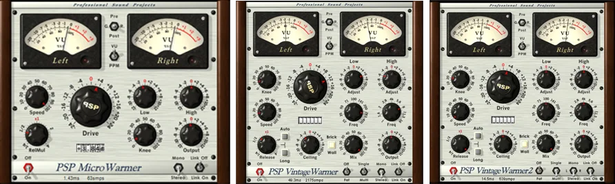 PSP Audioware Vintage Warmer2 模拟风格压缩器/限制器插件