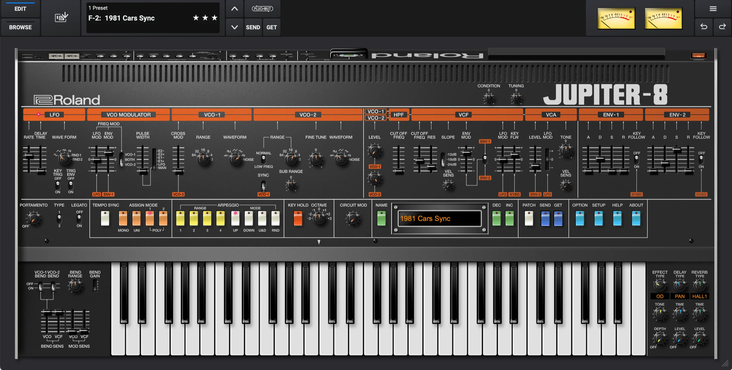 Roland Jupiter-8 合成器软件