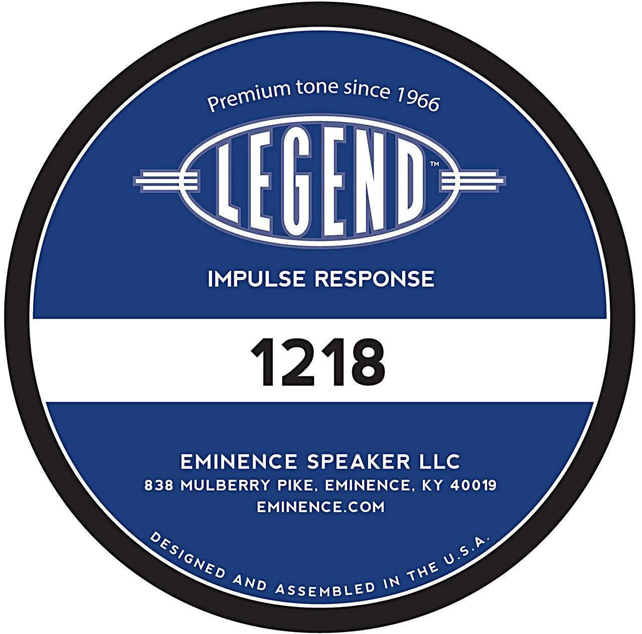 Eminence Legend 1218 扬声器脉冲响应